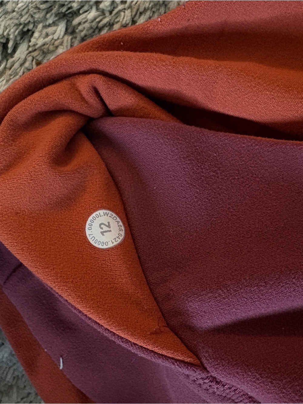 Align™ Reversible Bra Light Support, A/b Cup In Mulled Wine/canyon Orange - Picture 7 of 8